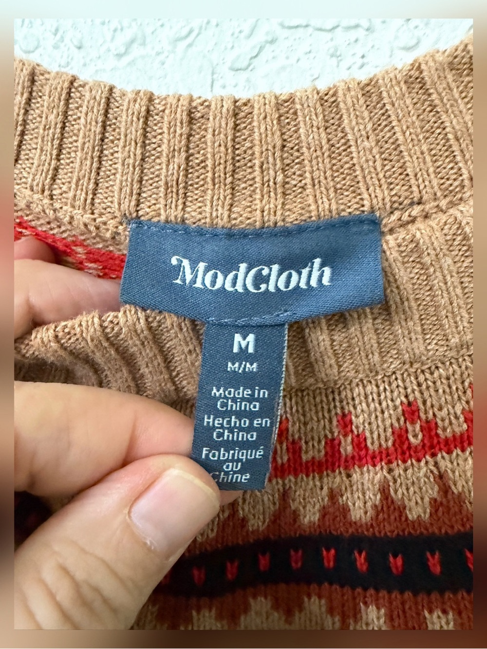 ModCloth It Be Like Bat Fair Isle Sweater - M - Picture 6 of 10